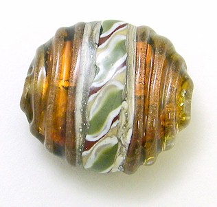 Art Deco Series Bead w/ Handpulled Twistie