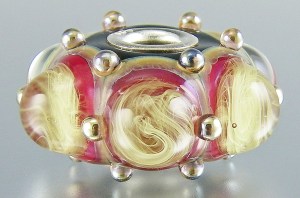 Ruby Storm Large Hole Bead