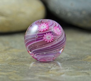 Pretty In Pink - marble focal bead