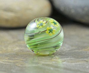 Spring Breeze - marble focal bead