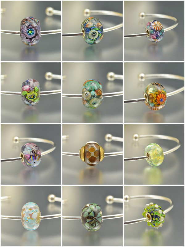 glass beads, murrini beads, bracelet beads, necklace beads, artisan beads, charm beads