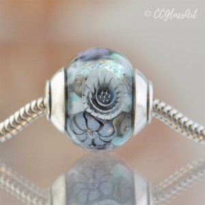 Handmade lampwork glass art bead